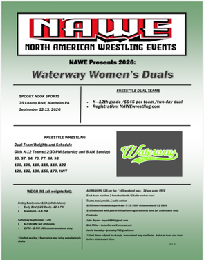 NAWE Presents 2026 Waterway Women's Duals